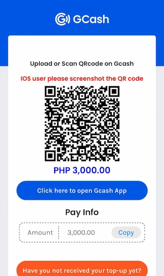 Step 5: Members please save the QR code and scan the QR code in the GCash app.