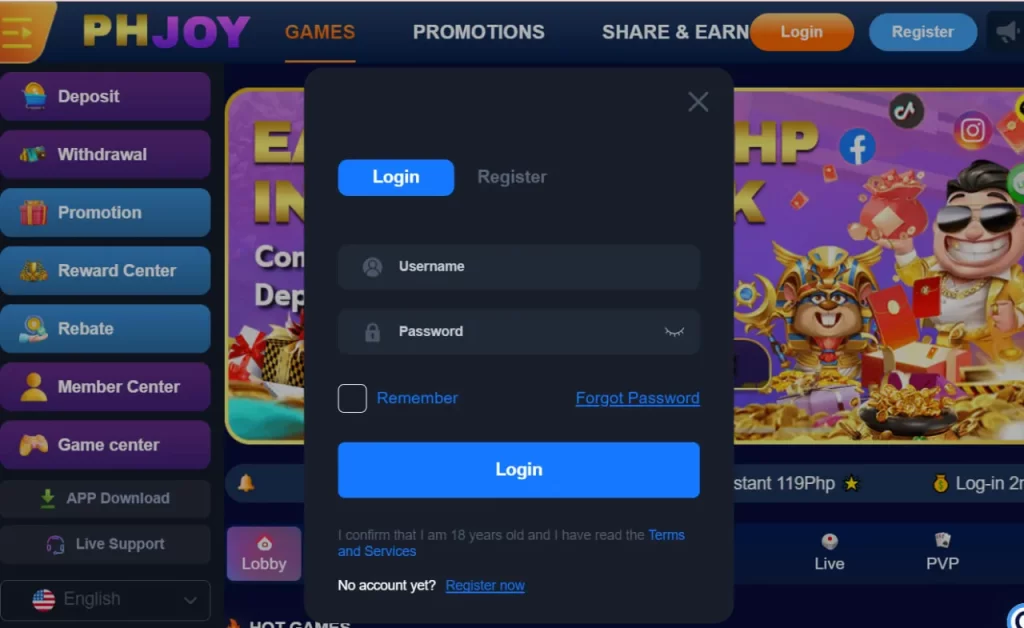 Join PHJOY VIP Login The Elite Portal